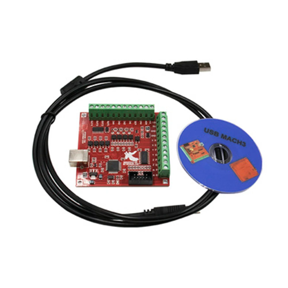 مجموعة من 3 قطع: لوحة MACH3 Br - مراجعة Mach3 Usb Cnc Controller 4 Axis 100Khz وسعره